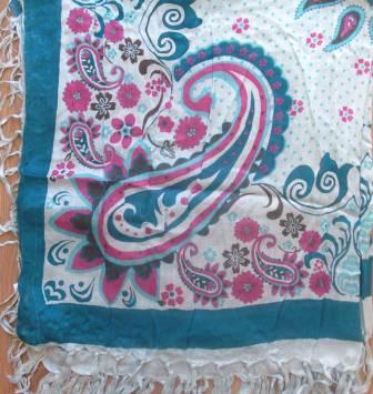 Brisht soft tichel green and blue