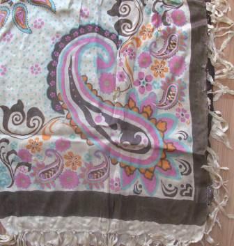 Bright soft tichel brown and beige