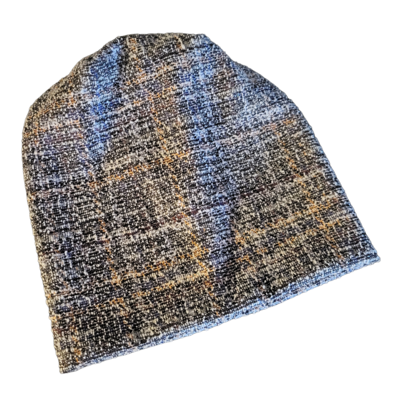 Slightly plaid beanie - brown n&#39; more