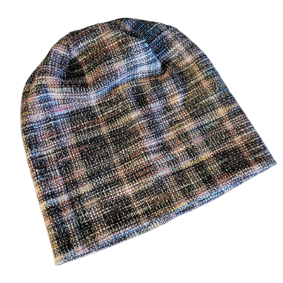 Slightly plaid beanie - black n&#39; more