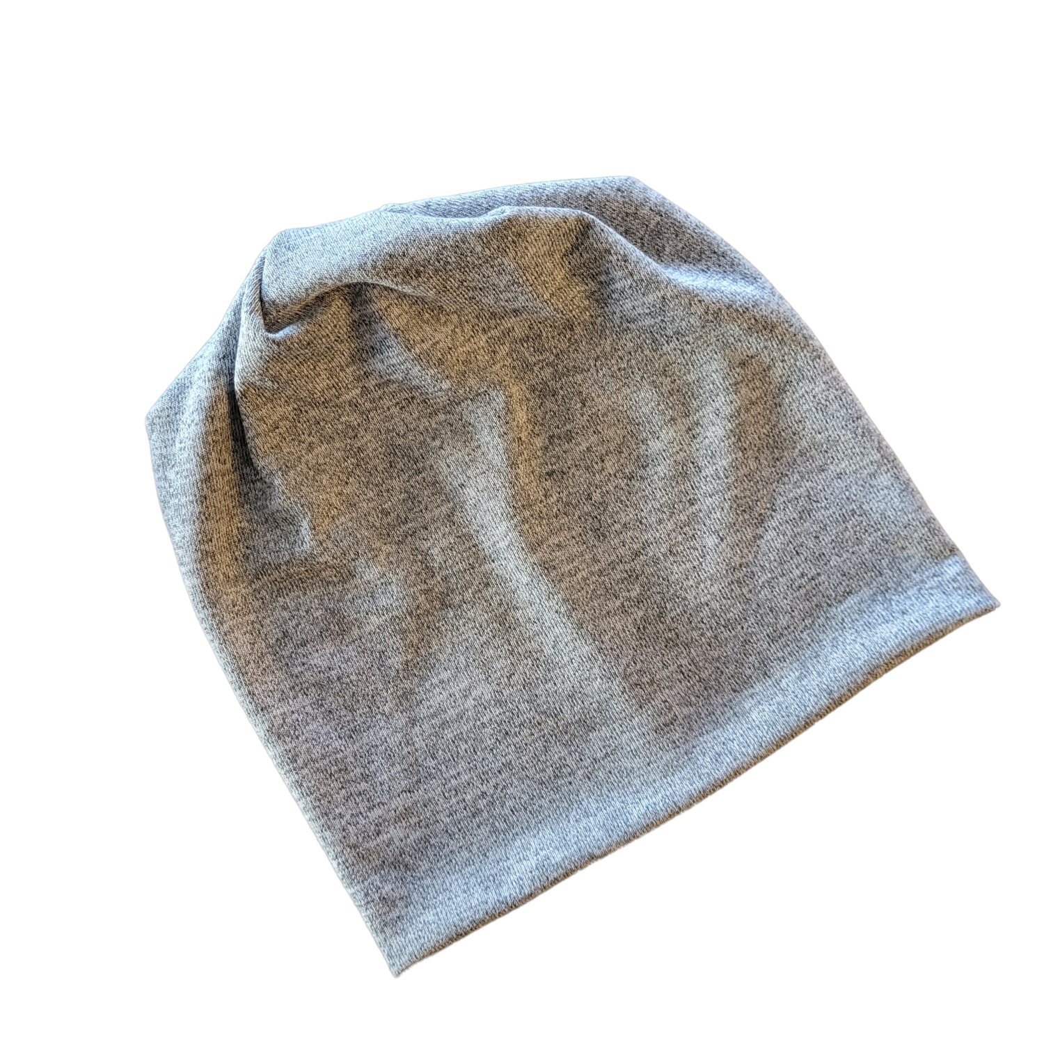 Dressy knit beanie - silvery gray