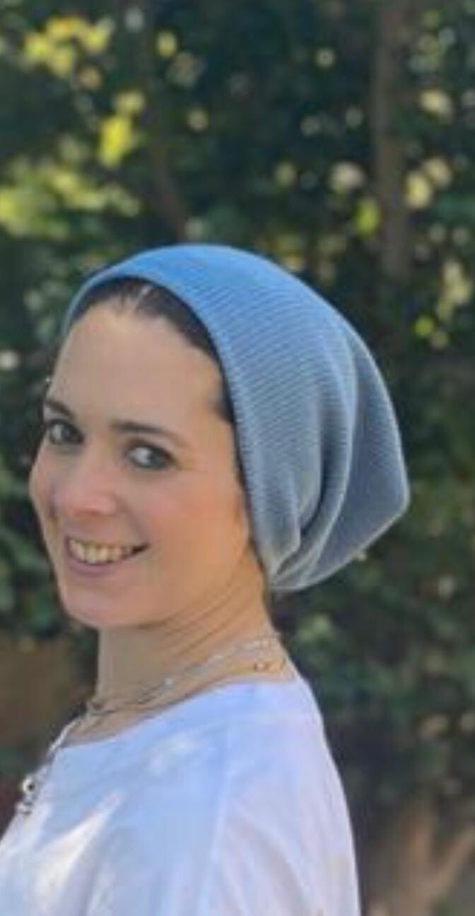 Coziest beanie - light blue fleece