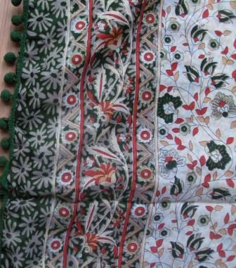 Green silky style tichel