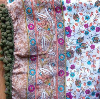 Olive silky style tichel