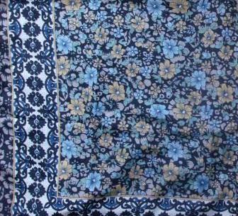 Blue silky style tichel