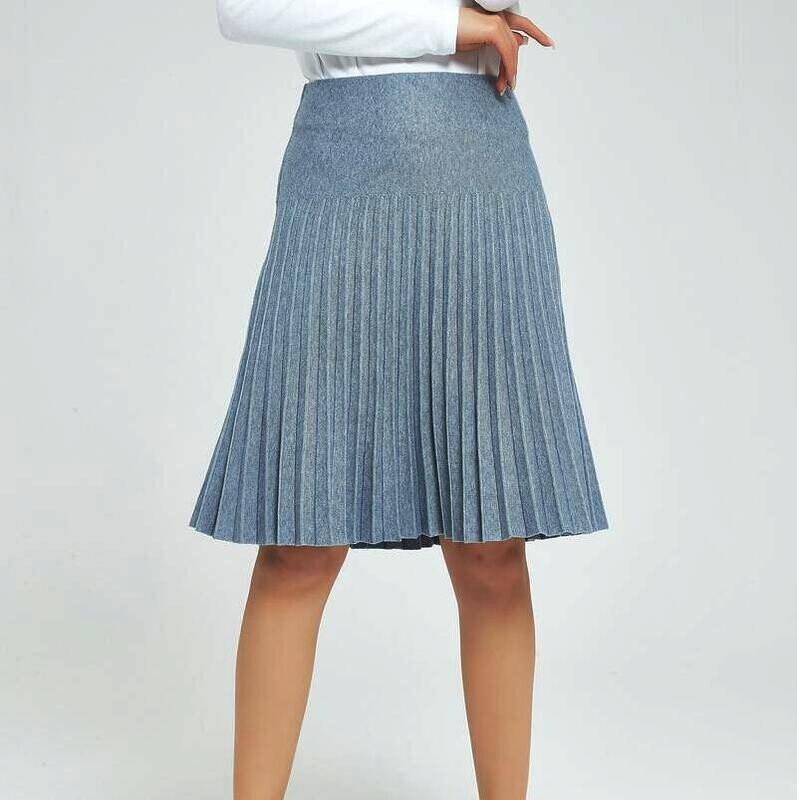 MM pleated skirts - New vintage wash light gray