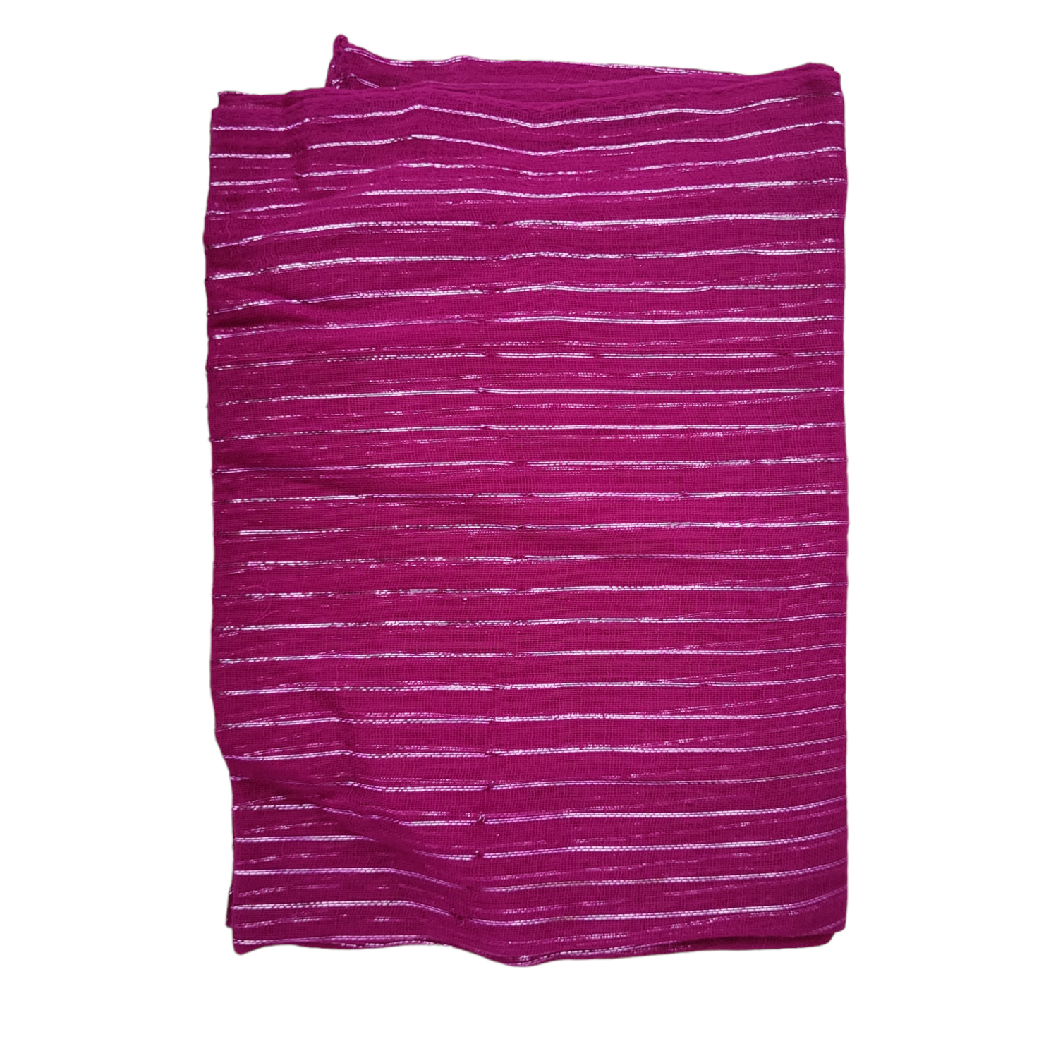Fuchsia/magenta lurex tichel