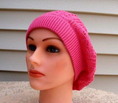 Extra light beret hot pink