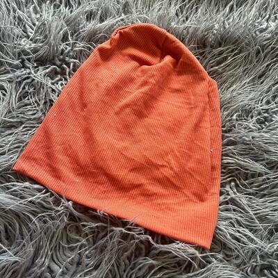 Summer pumpkin  glittery soft beanie