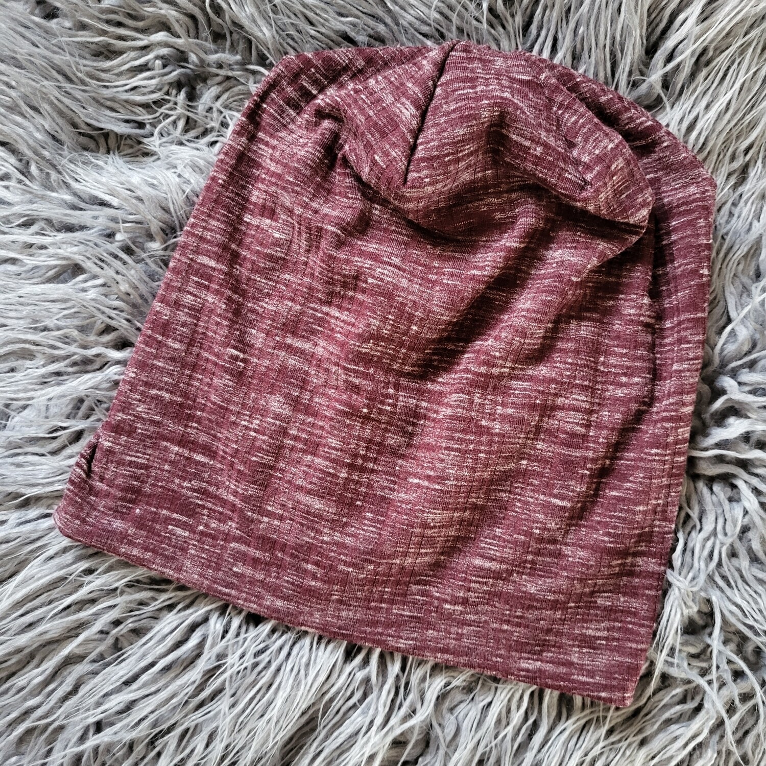 Wine color soft cotton Beanie