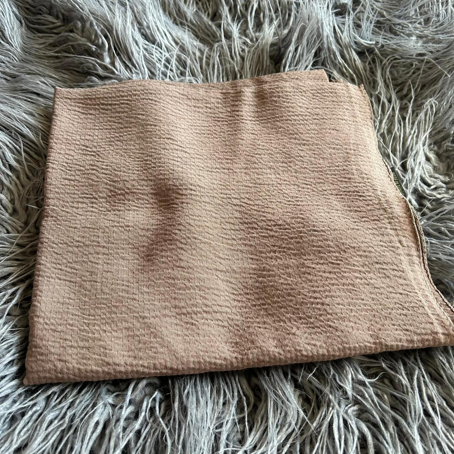 Tan textured solid tichel