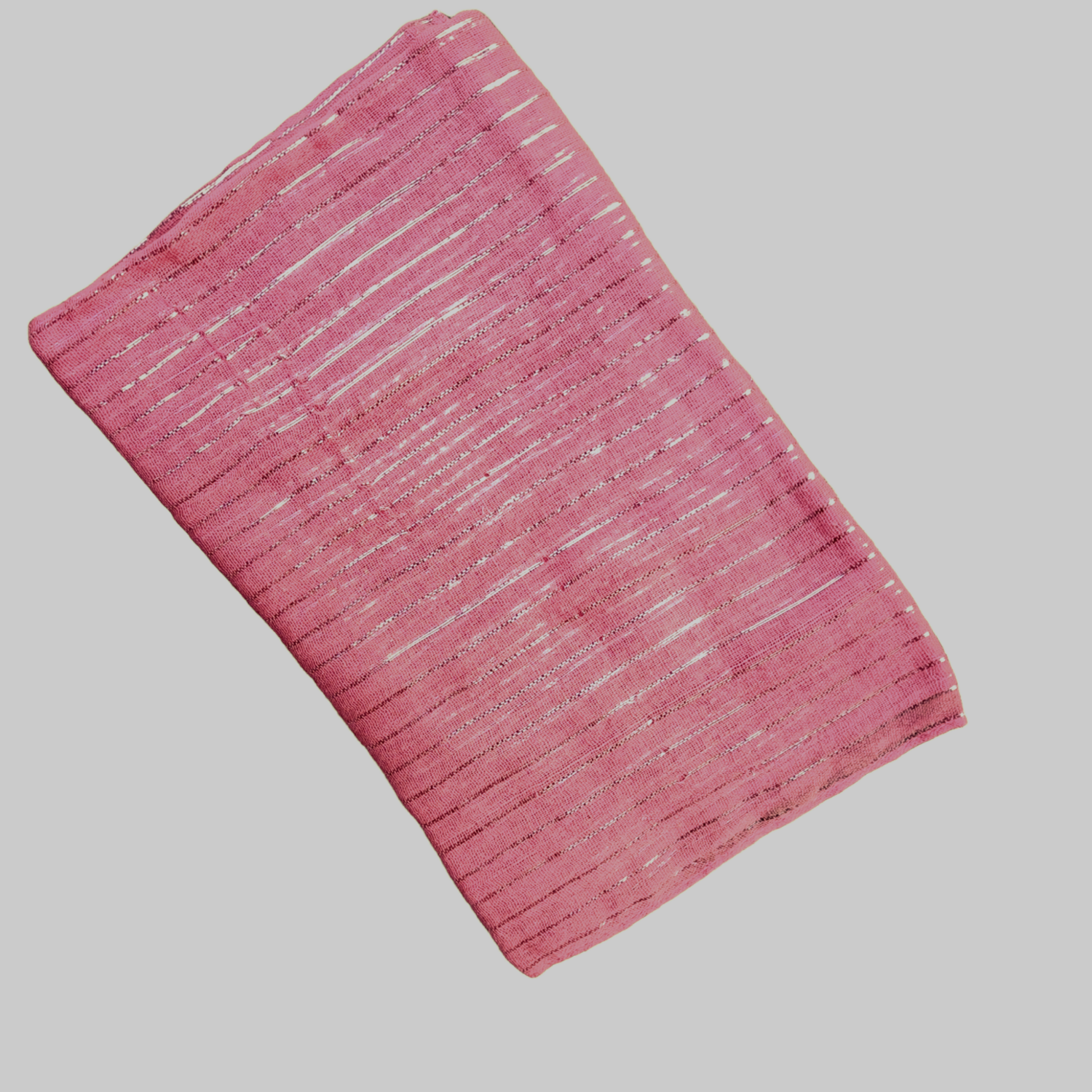 Dusty pinkish coral lurex tichel