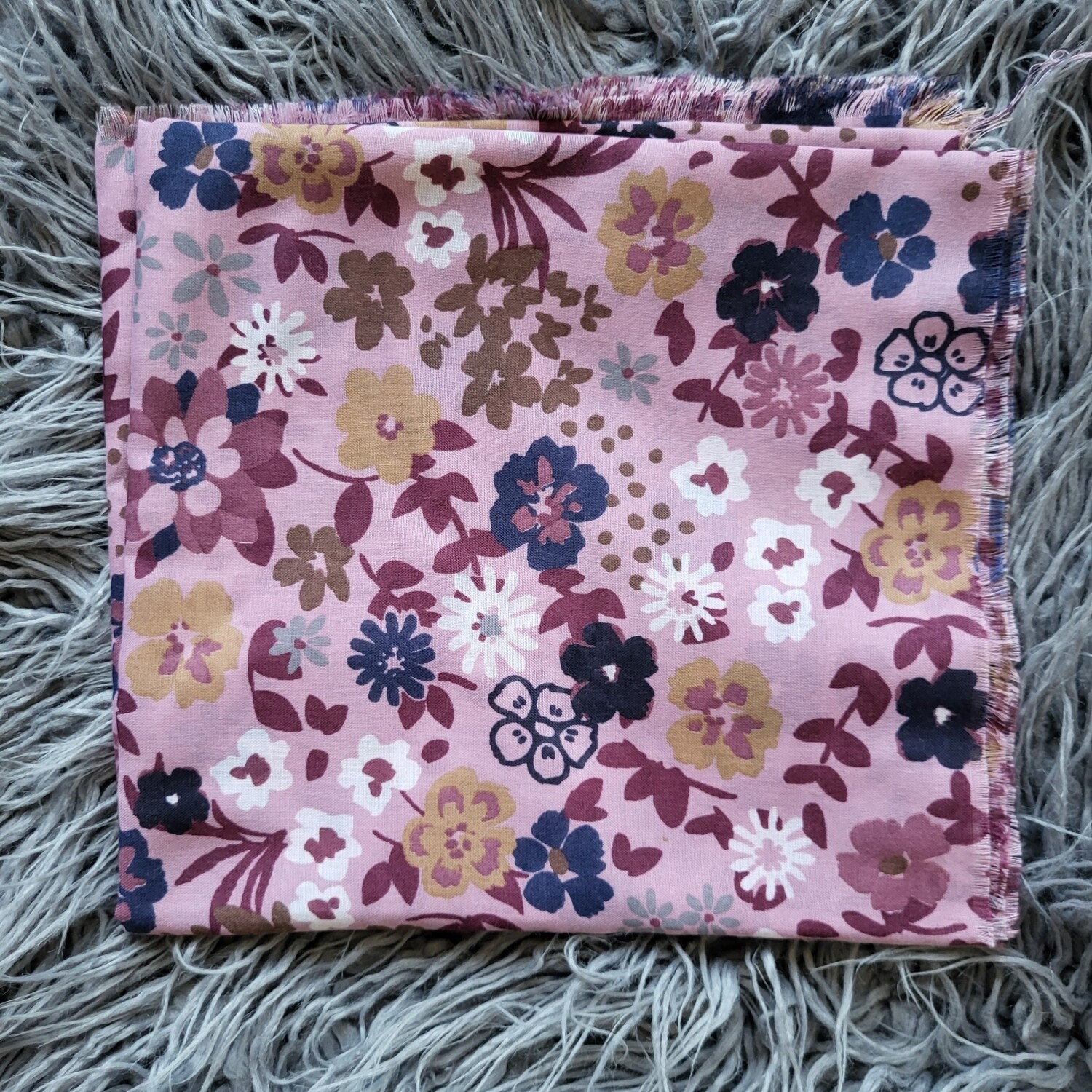 Rose -  colorful floral soft fringes tichel