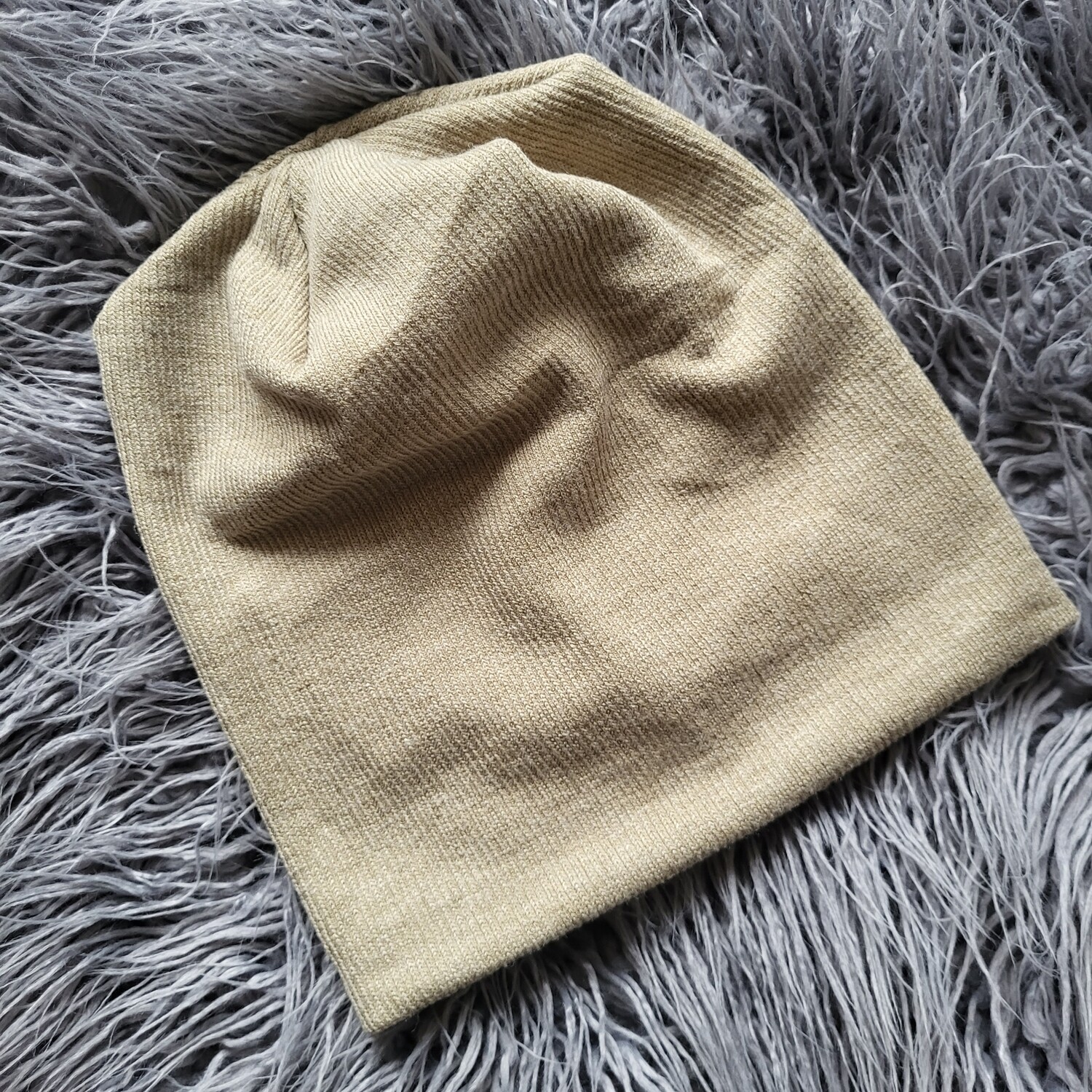 Lux knit beanie - kahki