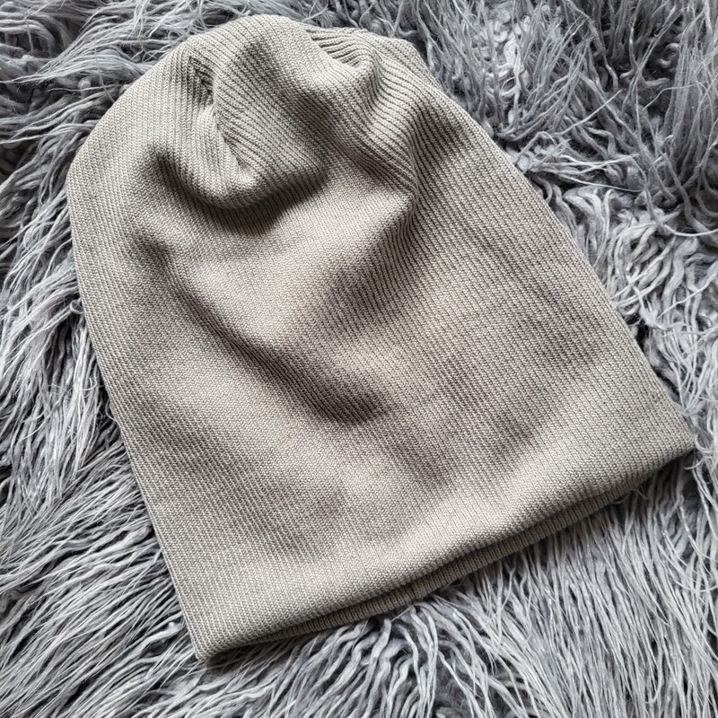 Lux knit beanie - light gray