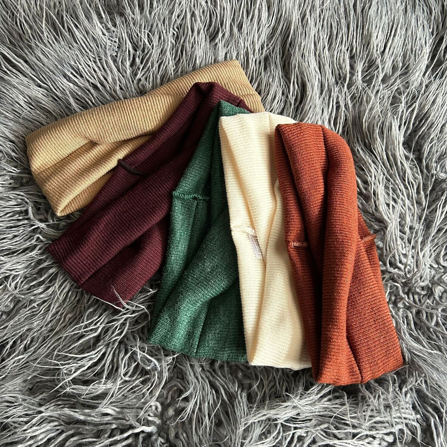 Lux knit flat turban twist headbands