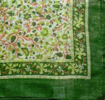 Thin lines tichel green