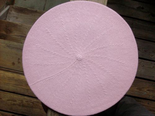 Cotton beret baby pink
