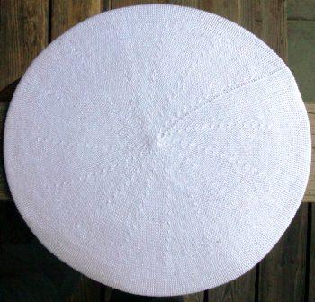 Cotton beret white