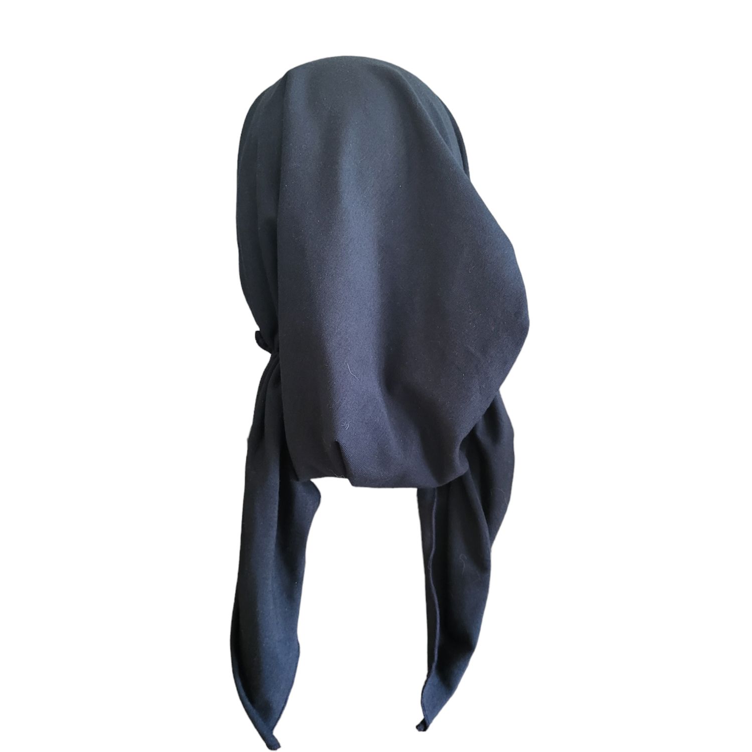 Navy pretied tichel w/band sewn in