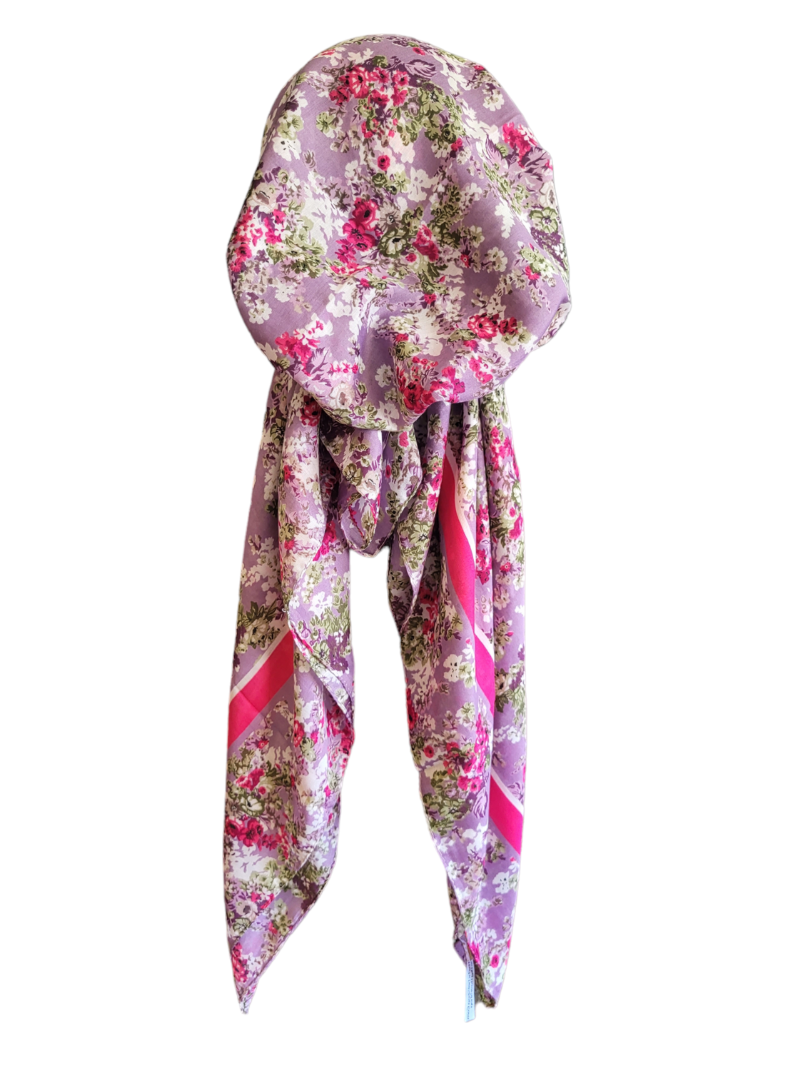 Lavendar - floral Turkish pretied tichel (BBS)