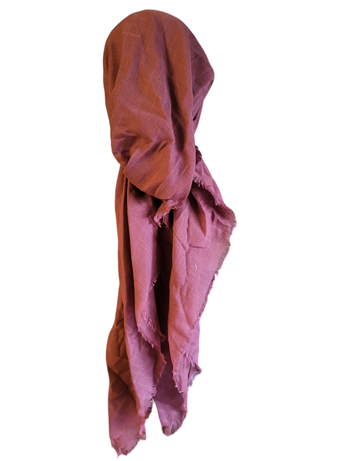 Berry - solid soft fringe pretied tichel - Lizi Headwear