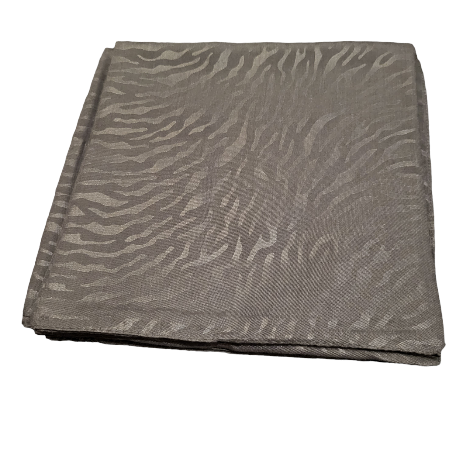 Gray - slightly zebra patterned tichel head scarve