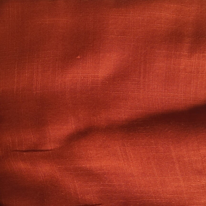 Solid soft fringed tichel - rust