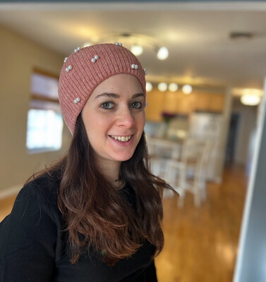 Pearled Fold-over Hats