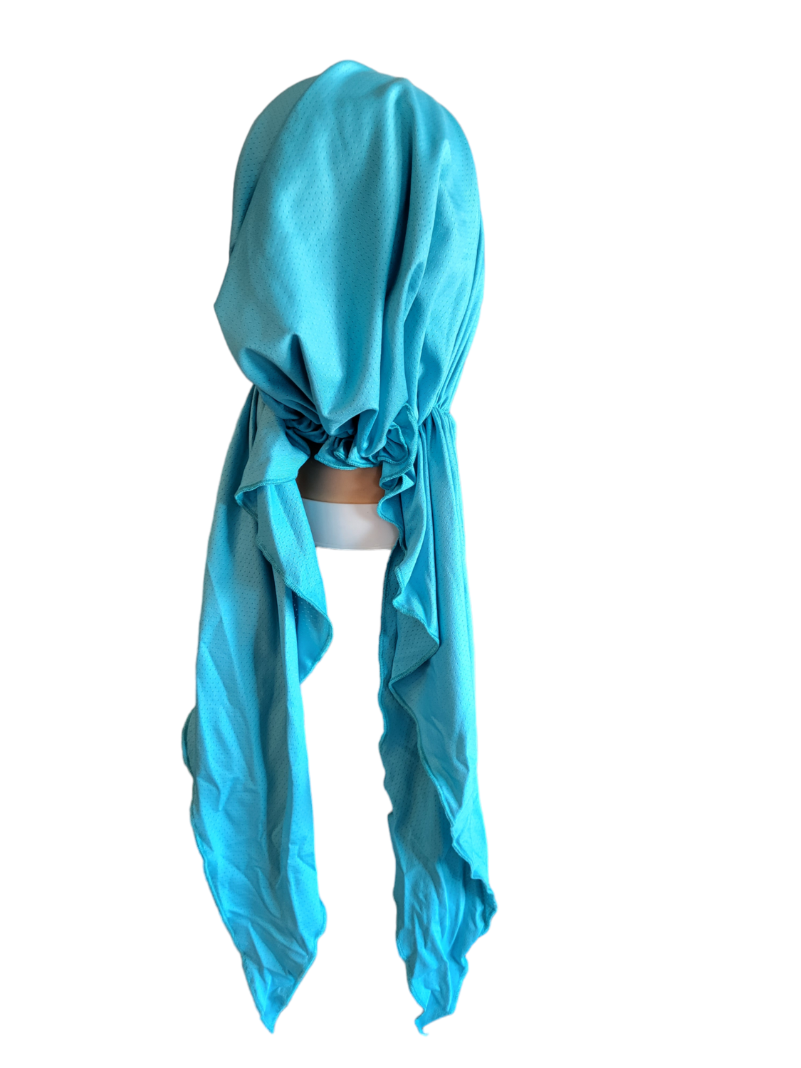 Sky blue - Dri-Fit pretied tichel w/band sewn in