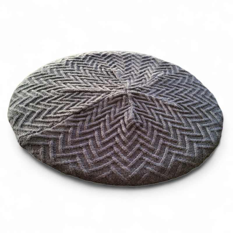 Charcoal - chevron patterned snood