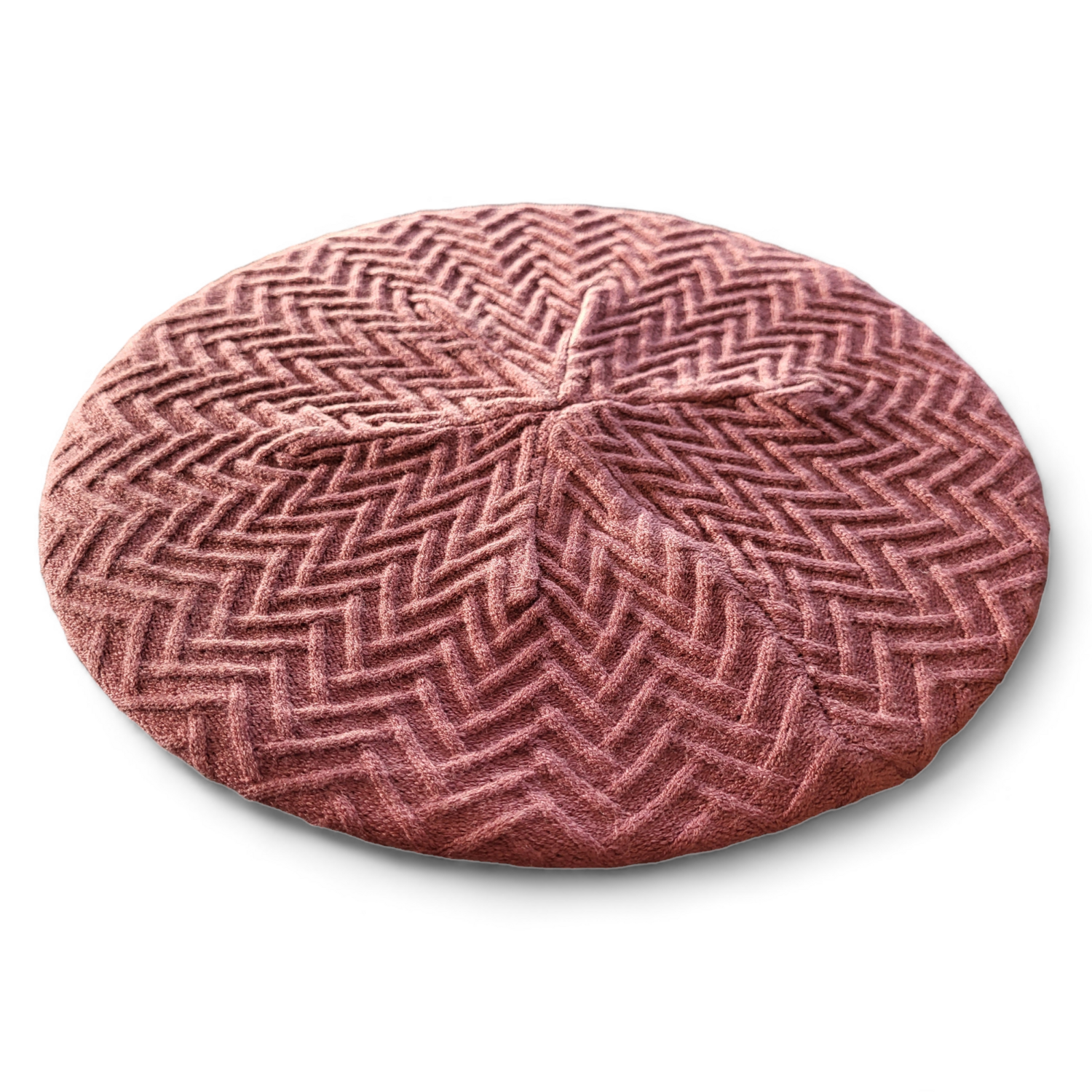 Dusty rose - chevron patterned snood