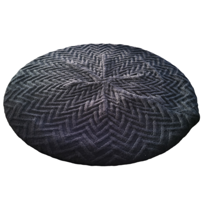 Black - chevron patterned snood