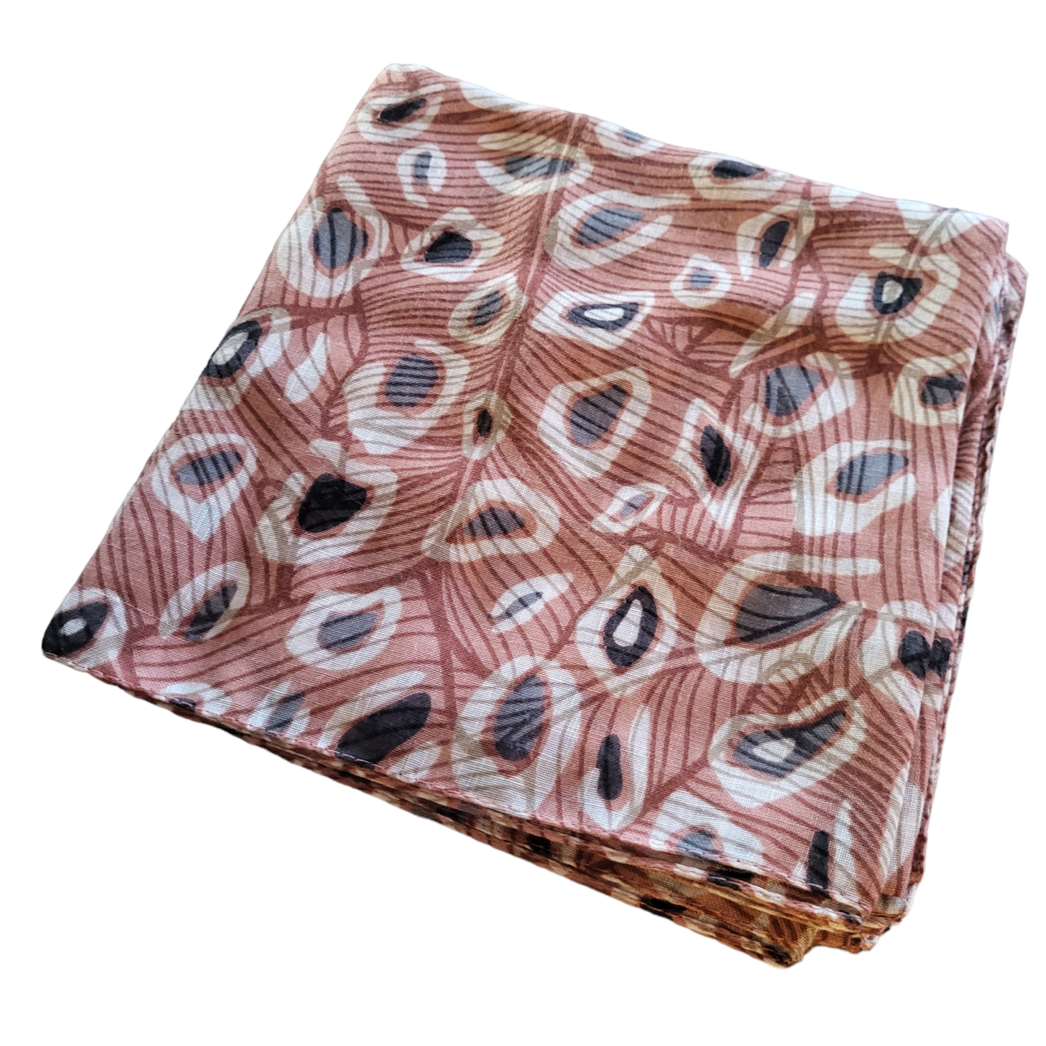 Pink - pebble design soft cotton mix tichel