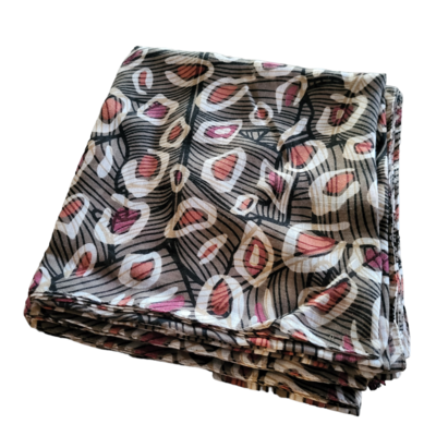 Olive - pebble design soft cotton mix tichel