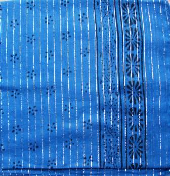 Dotted pattern tichel blue