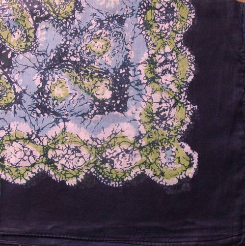 Round pattern tichel black