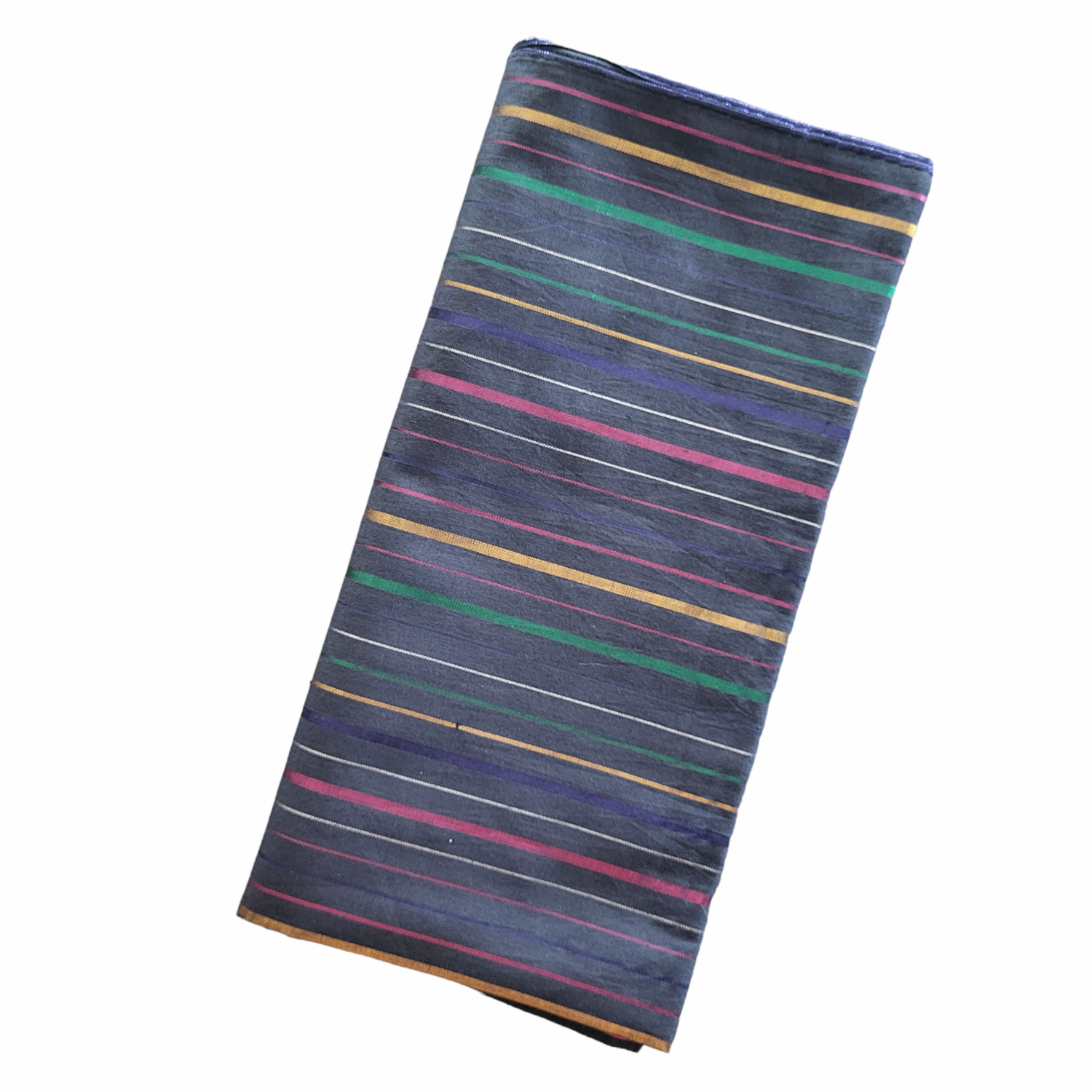 Thick stripes cotton tichel - navy