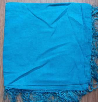 Aqua blue solid color tichel