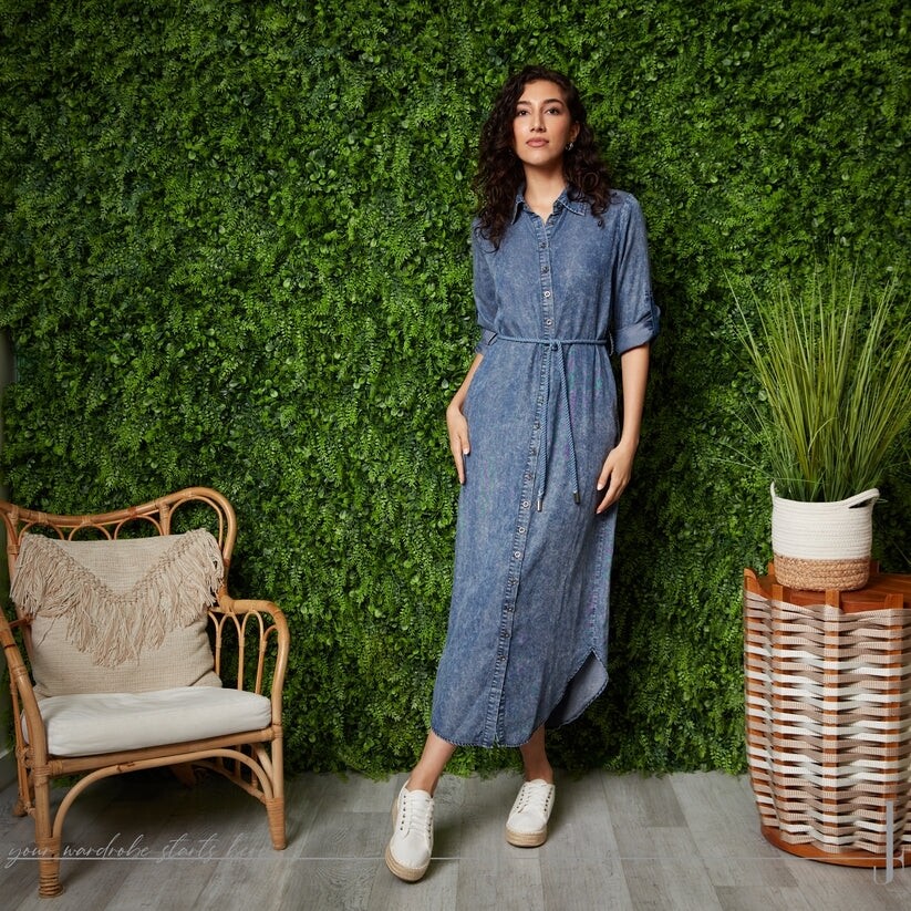 Mineral Wash Dress (SIZE S)