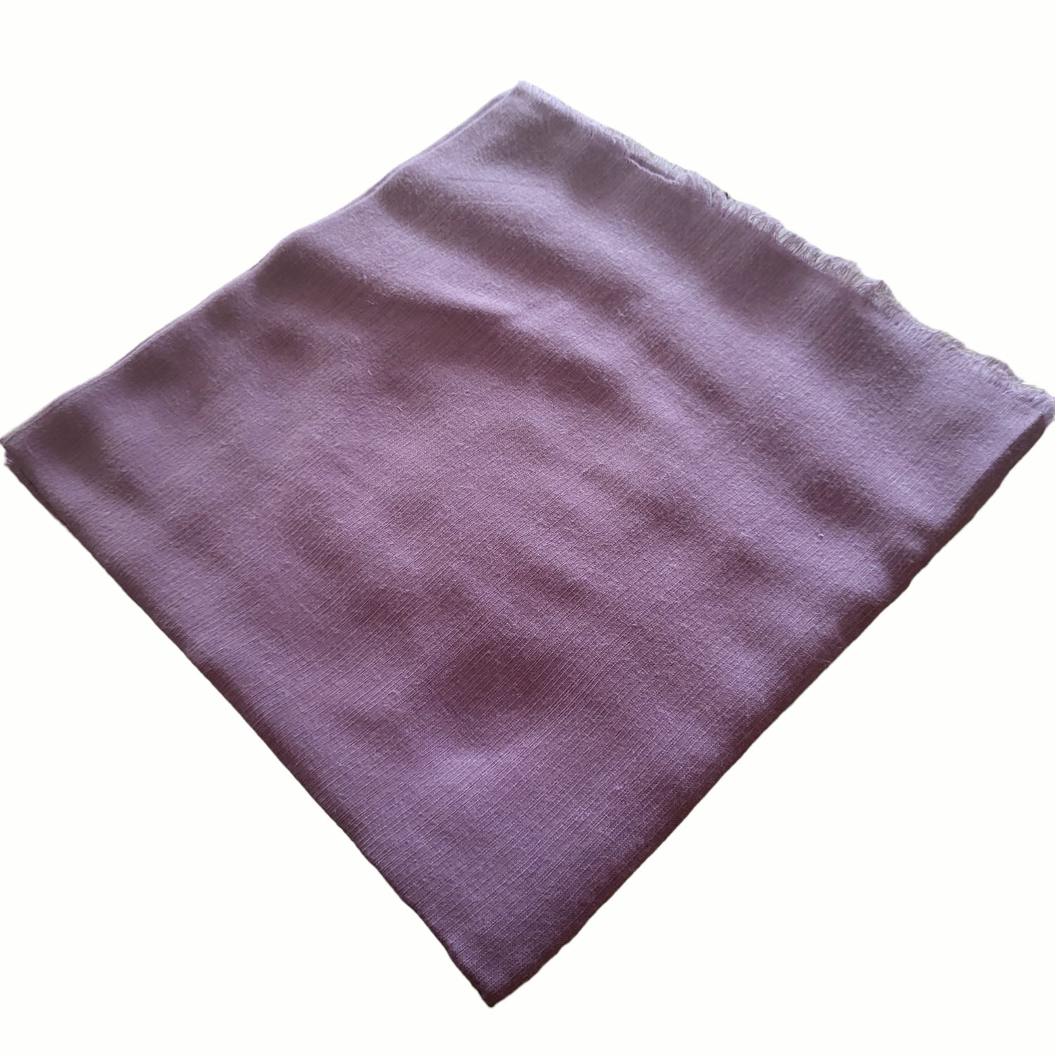 Solid soft fringed tichel - dark lavender