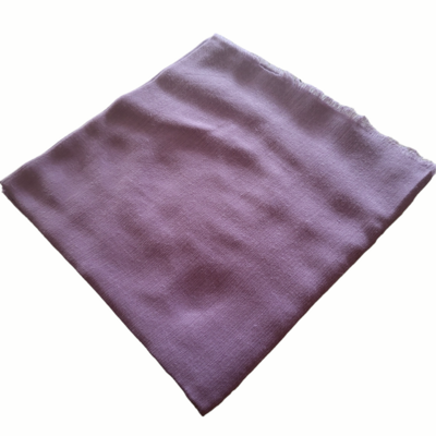 Solid soft fringed tichel - dark lavender/berry