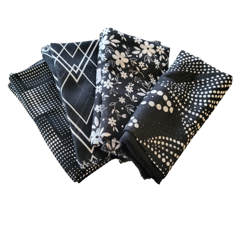 Soft fringes - Black and whites
