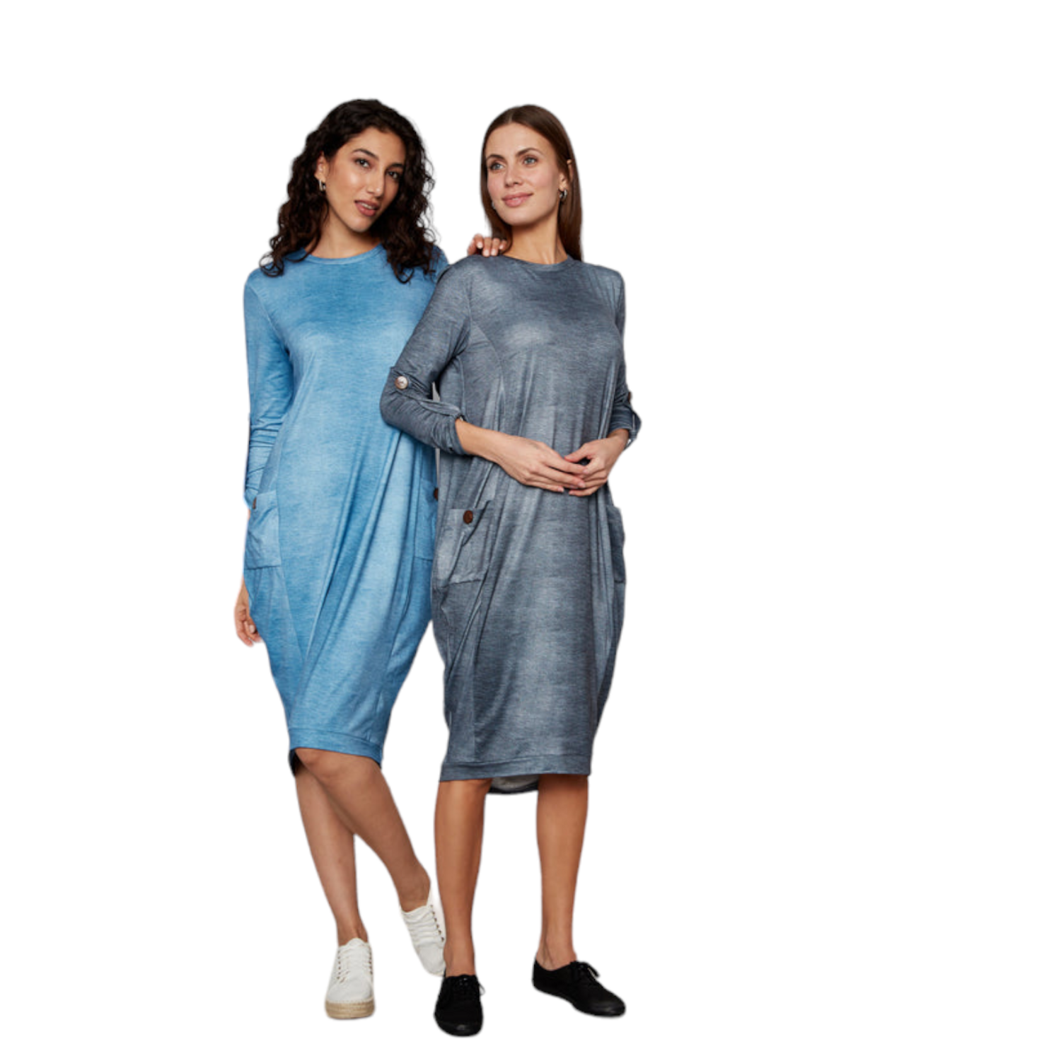 Denim cocoon dress