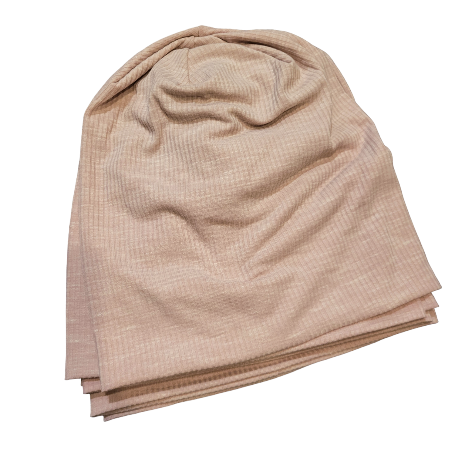 Dull dusty pink/blush soft cotton Beanie