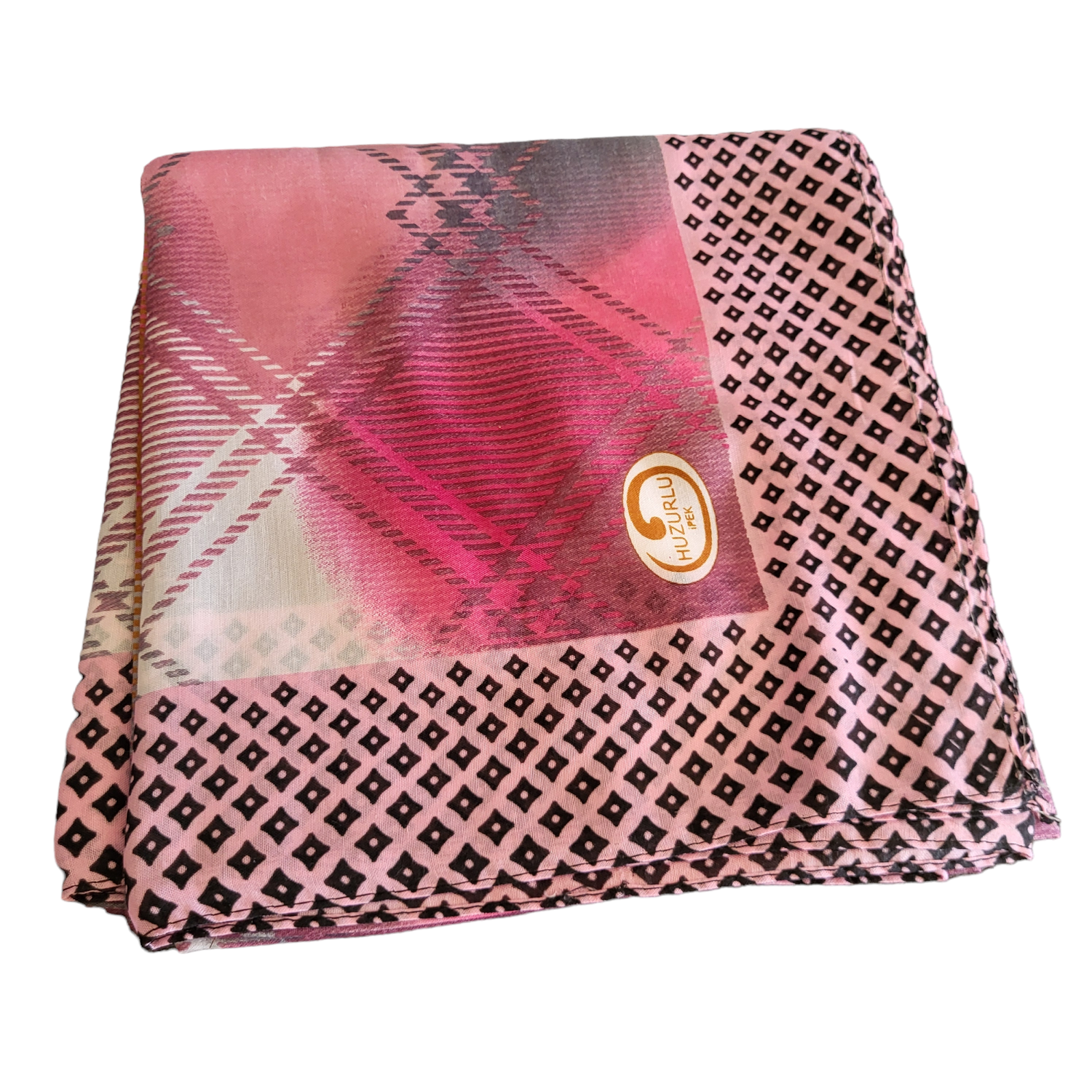 Pink/black n&#39; more - Turkish head scarve