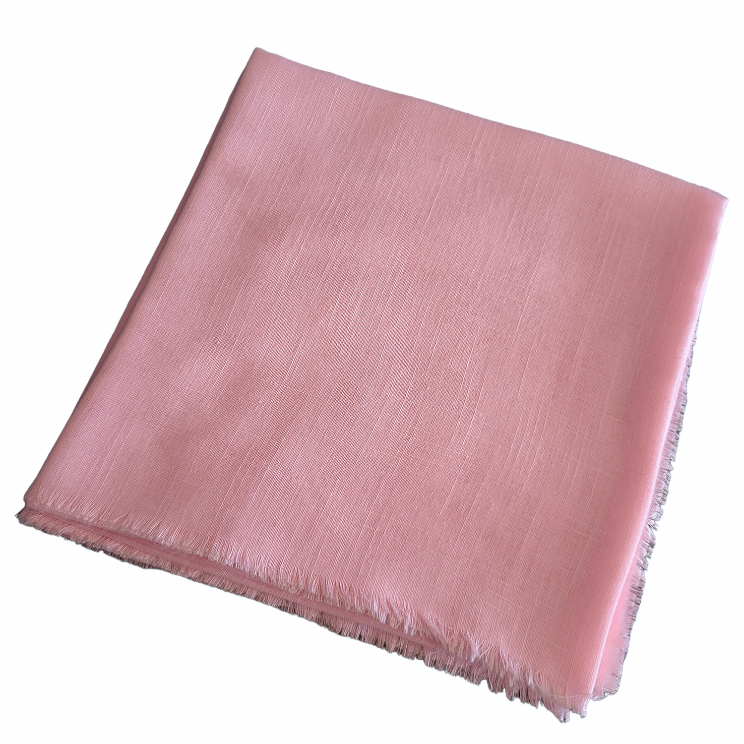 Solid soft fringed tichel - baby pink