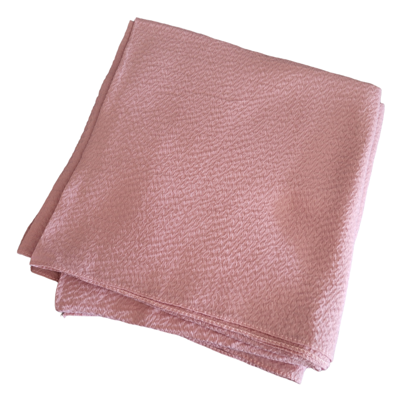 Pink textured solid tichel