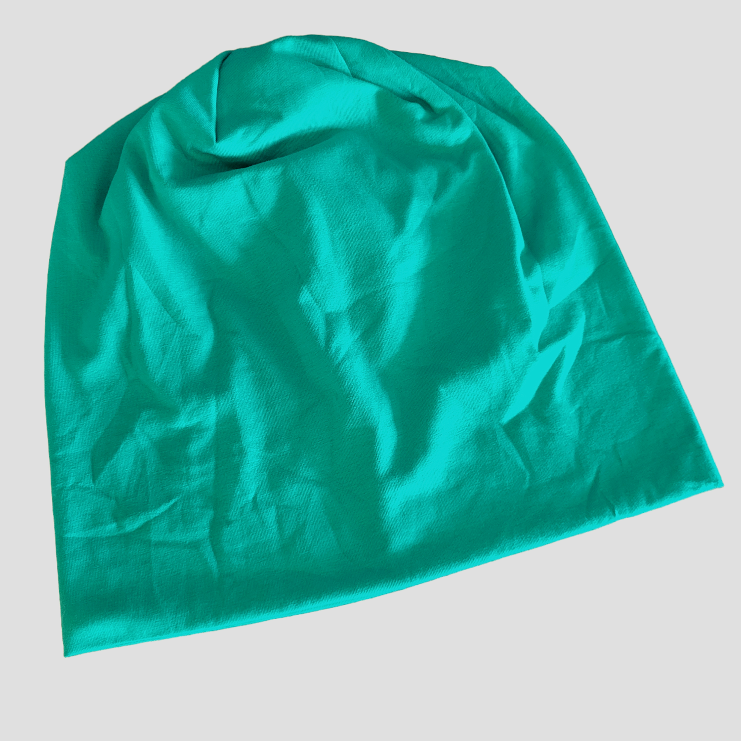 Turquoise thin cotton beanie