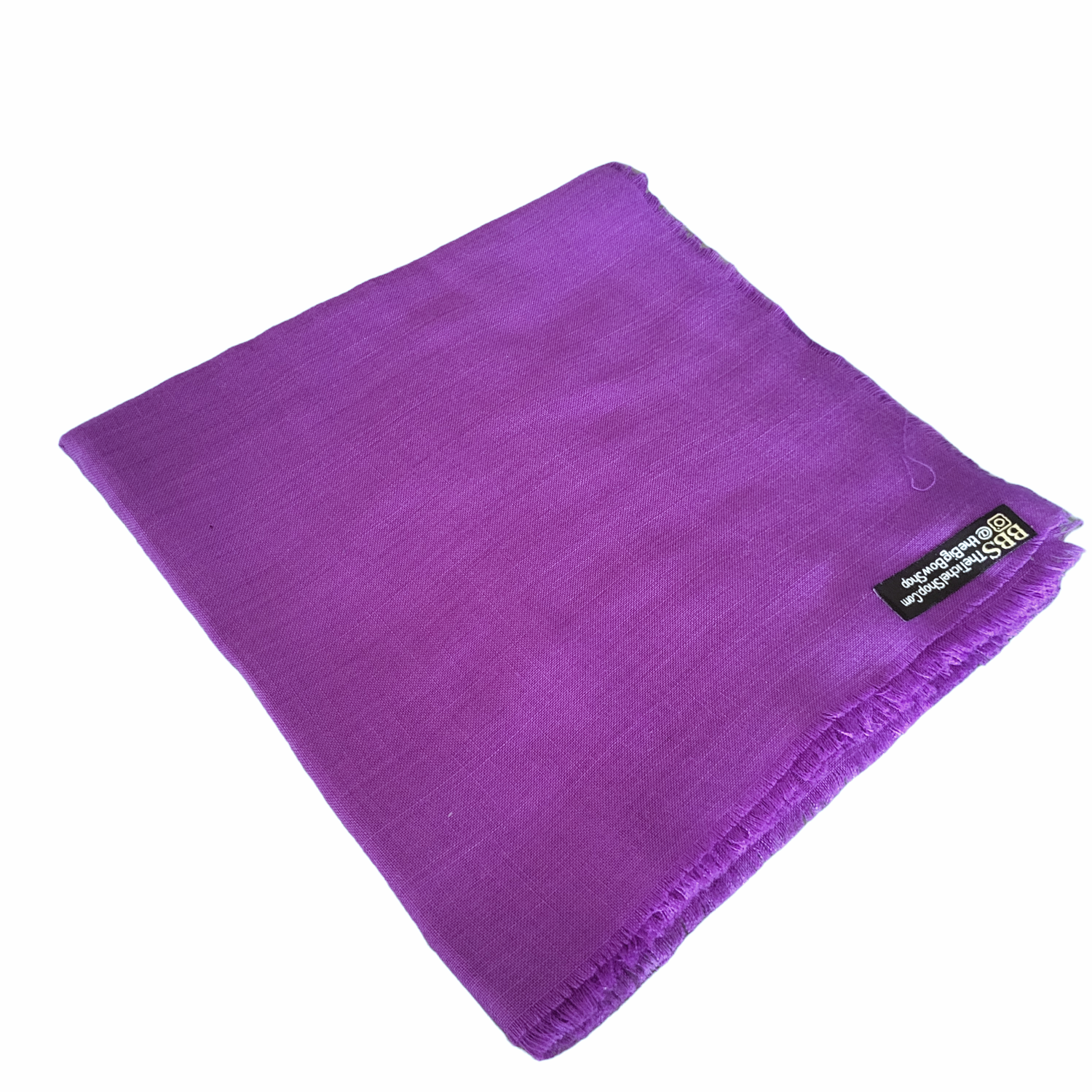 Solid soft fringed tichel - light purple